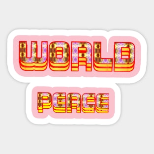 world peace art designs. Sticker